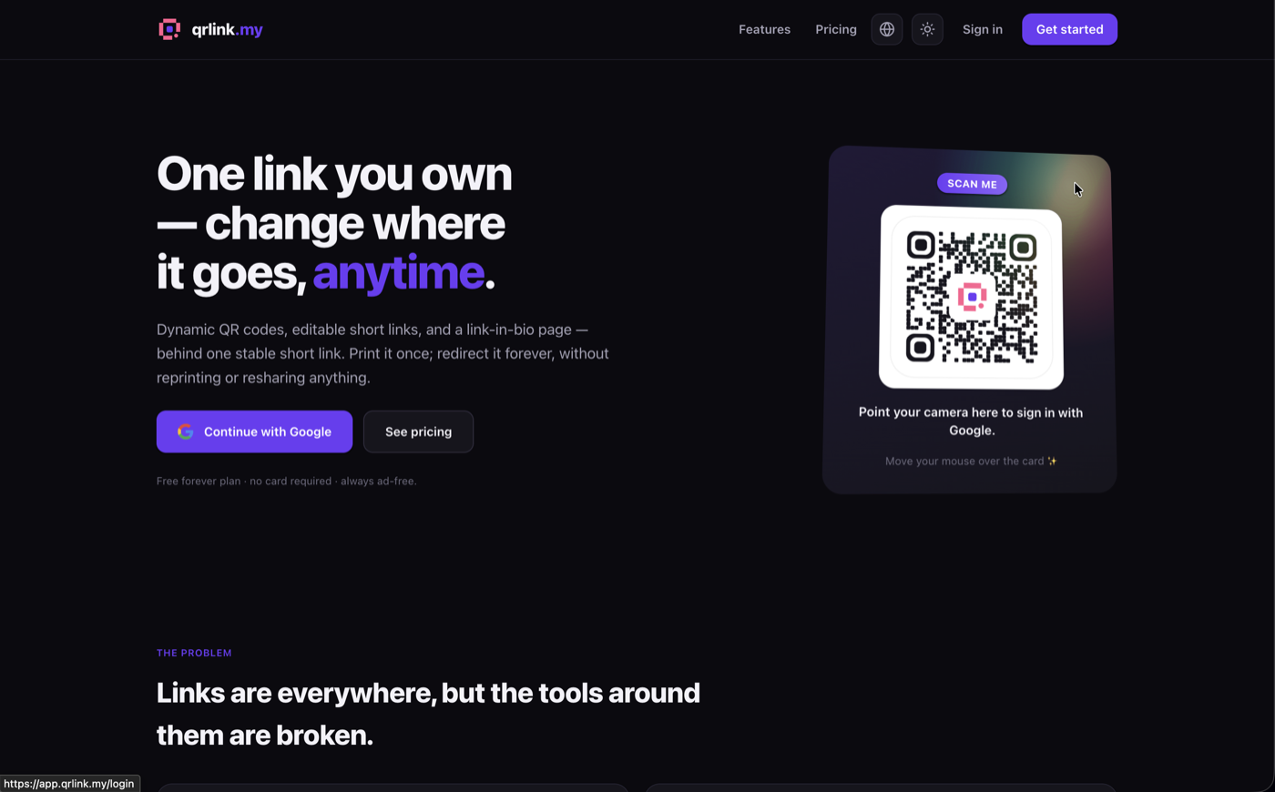 Landing page